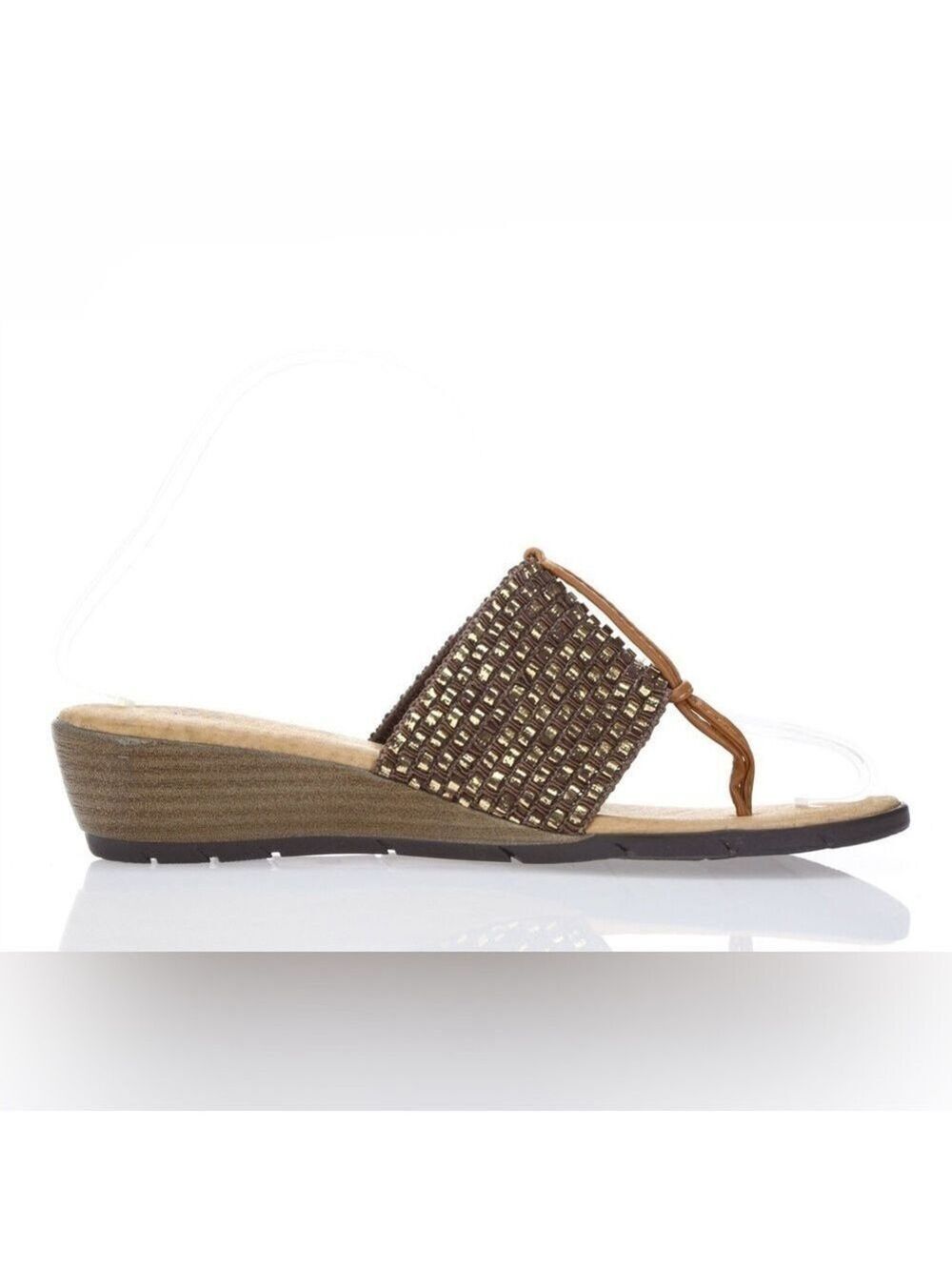 ANDRE ASSOUS LEATHER SANDALS SZ 37